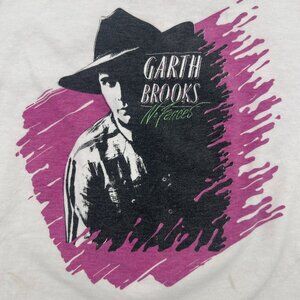 Vintage Garth Brooks Country Music No Fences Tour T-shirt Size YOUTH MED